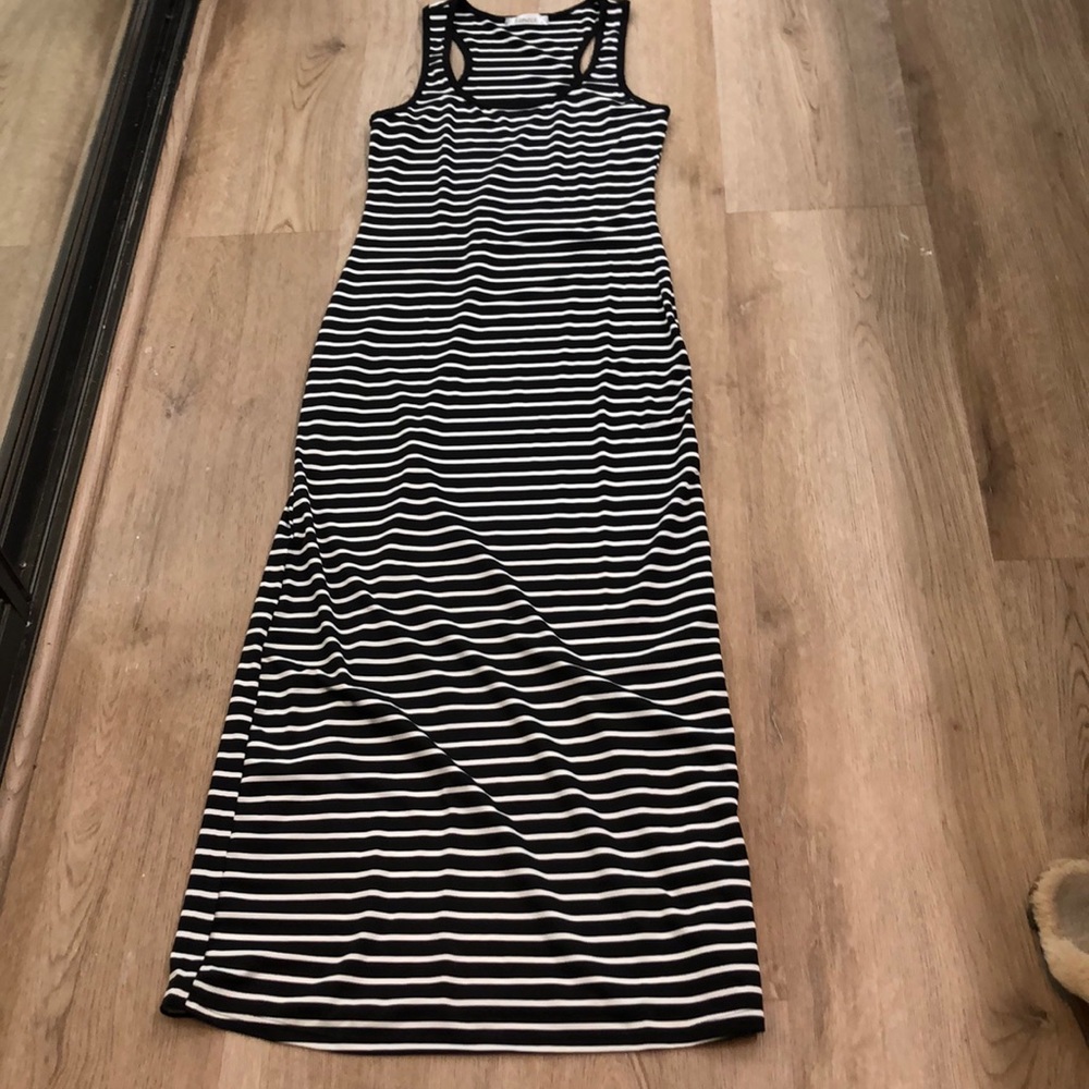 Striped Maxi Tank Dress